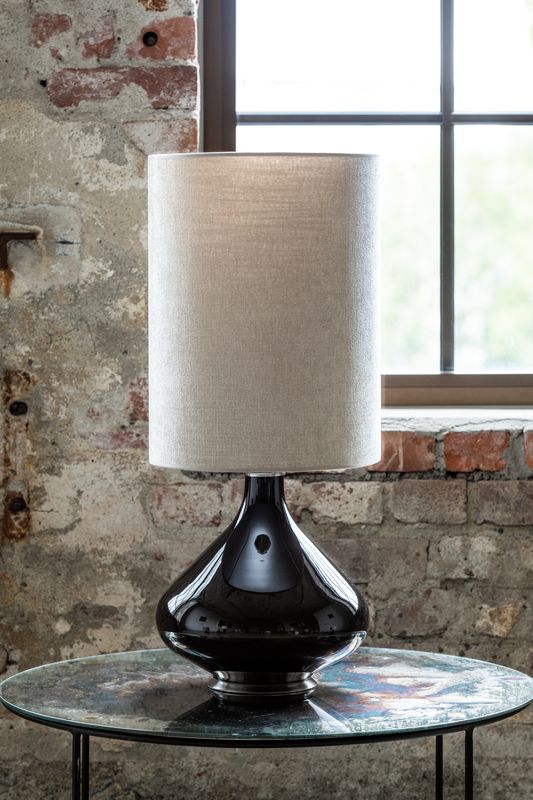 Flavia negra mini, Budapest beige, H 48cm