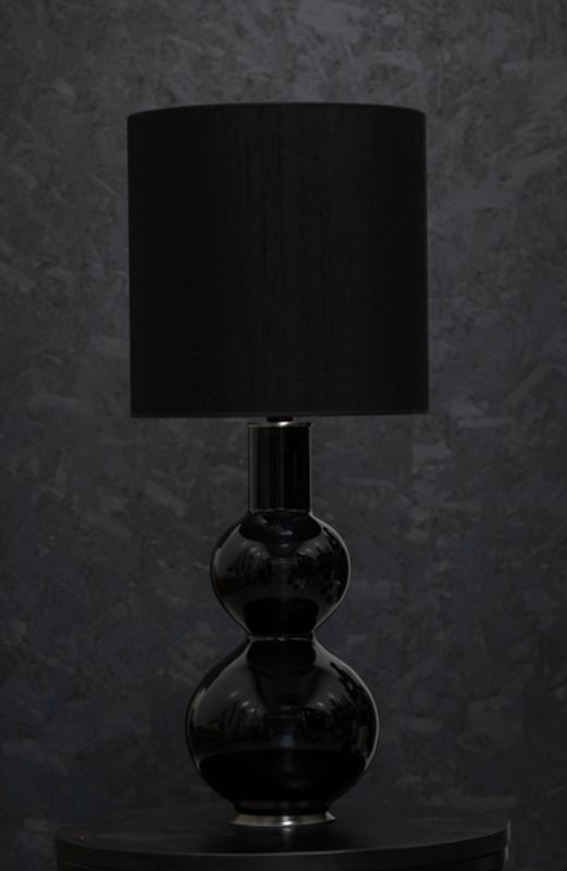 Augusta negra, seda negra H 90cm