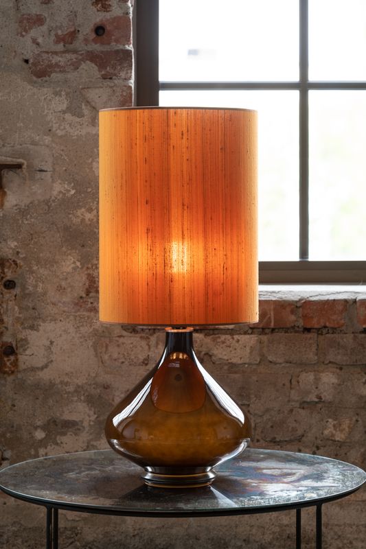 Flavia negra mini, Seda Cobre, H 48cm